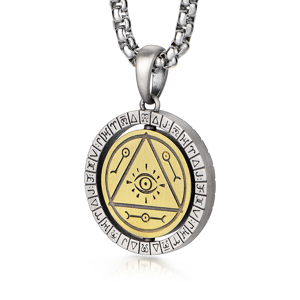 Eye of Pyramid Rotatable Pendant