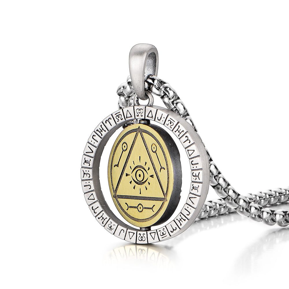 Eye of Pyramid Rotatable Pendant