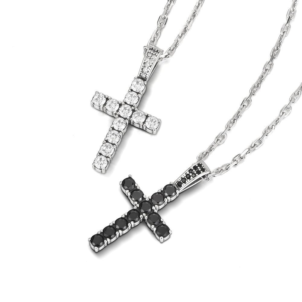 Iced Out Cross Pendant