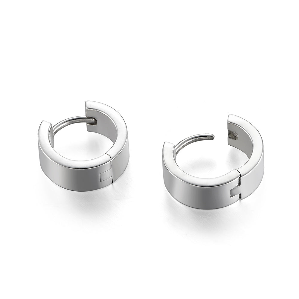 Sterling Silver Huggie Hoop Earrings