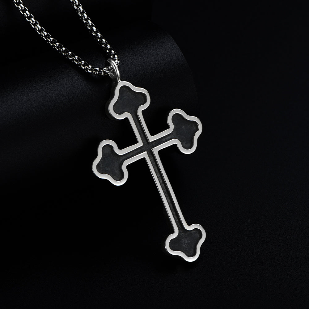Black Latin Cross Pendant