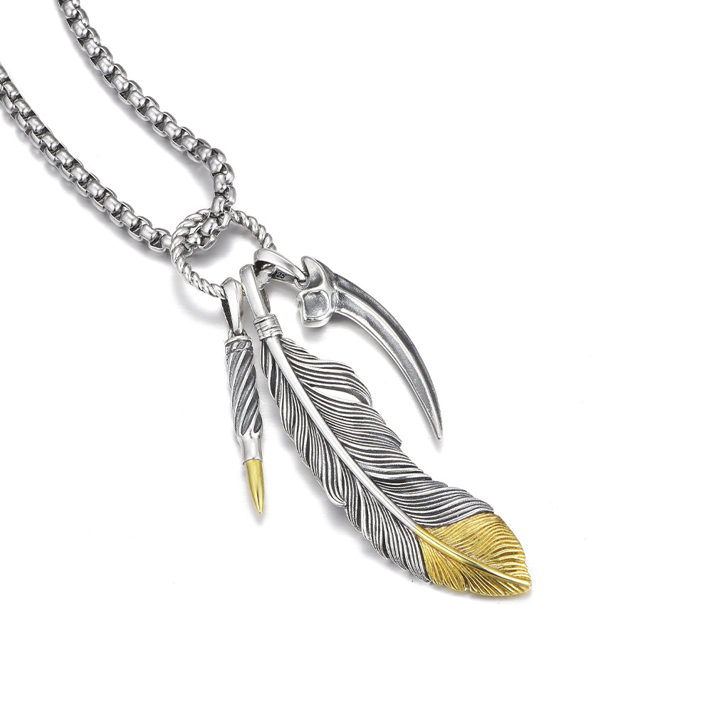 Vintage Wilds Feather Pendant