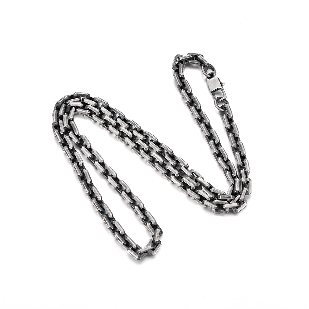 IDEAGEMER Simple Stackable Sterling Silver Chains-6MM
