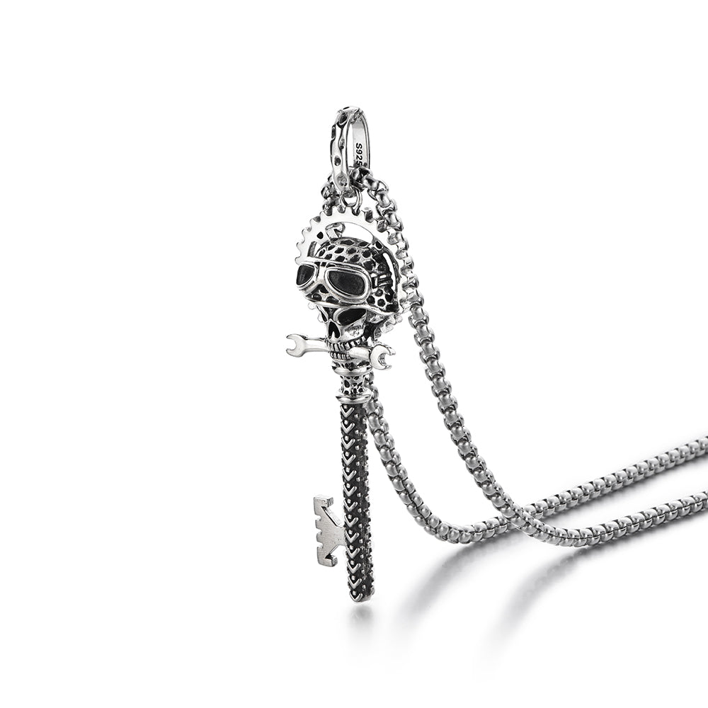 Vintage Skull Key Pendant