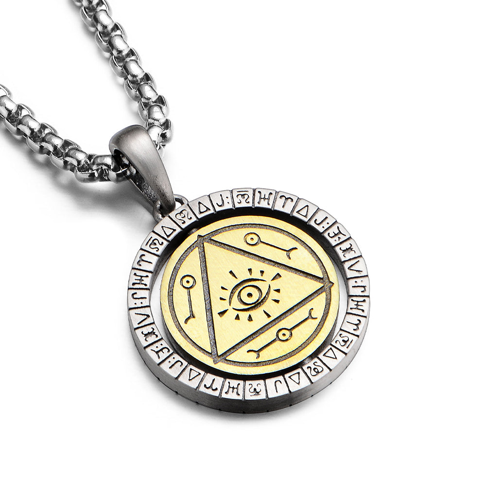 Eye of Pyramid Rotatable Pendant