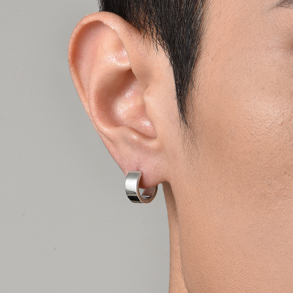 Sterling Silver Huggie Hoop Earrings