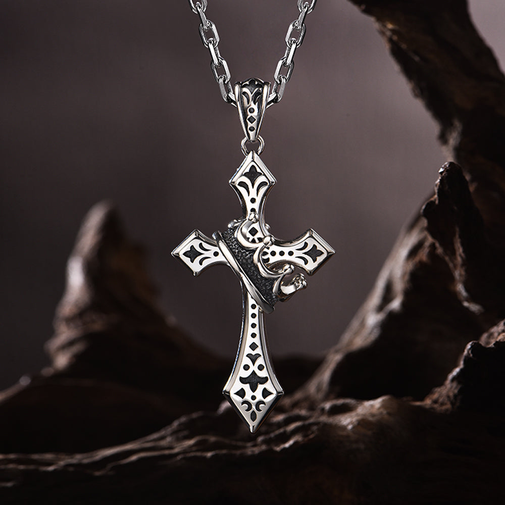 Cross & Crown Pendant