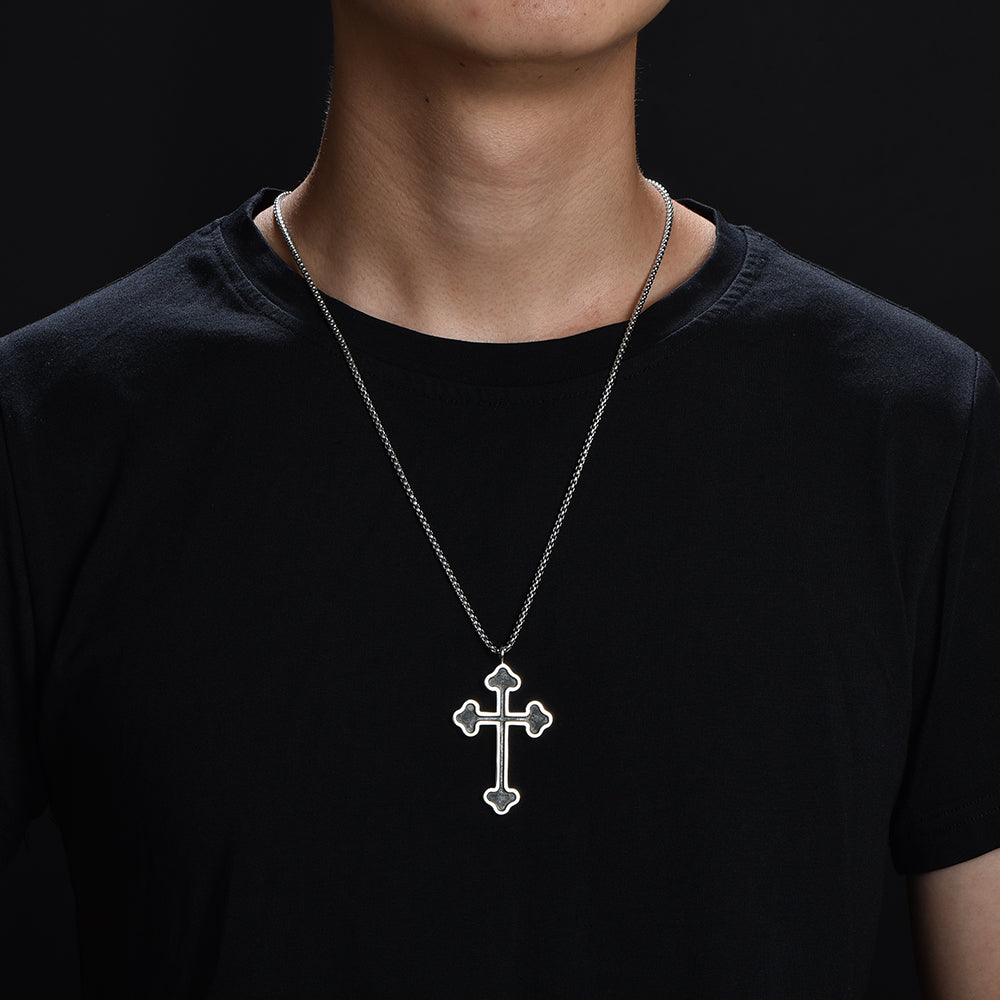 Black Latin Cross Pendant