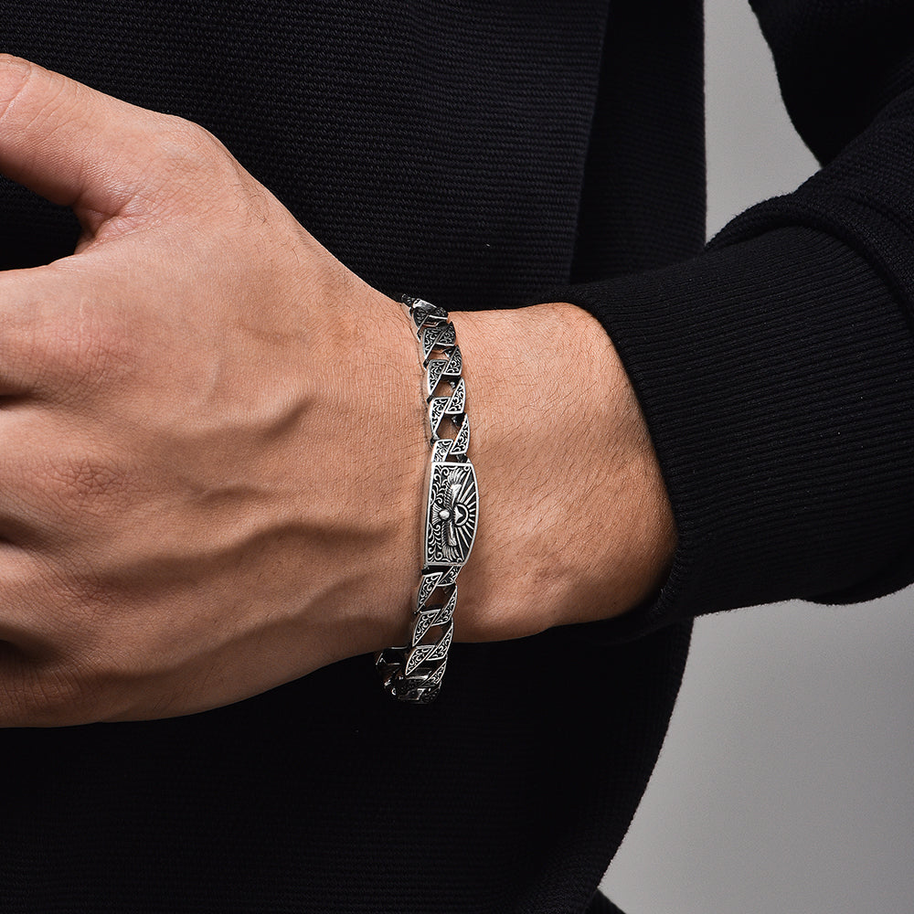 Vintage Eagle Cuban Link Bracelet