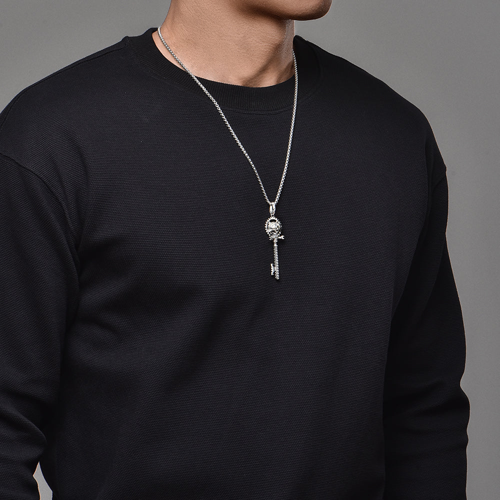 Vintage Skull Key Pendant