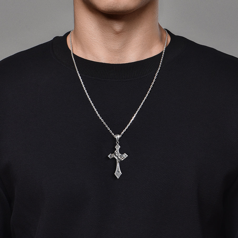 Cross & Crown Pendant