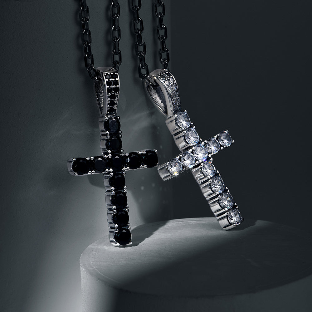 Iced Out Cross Pendant