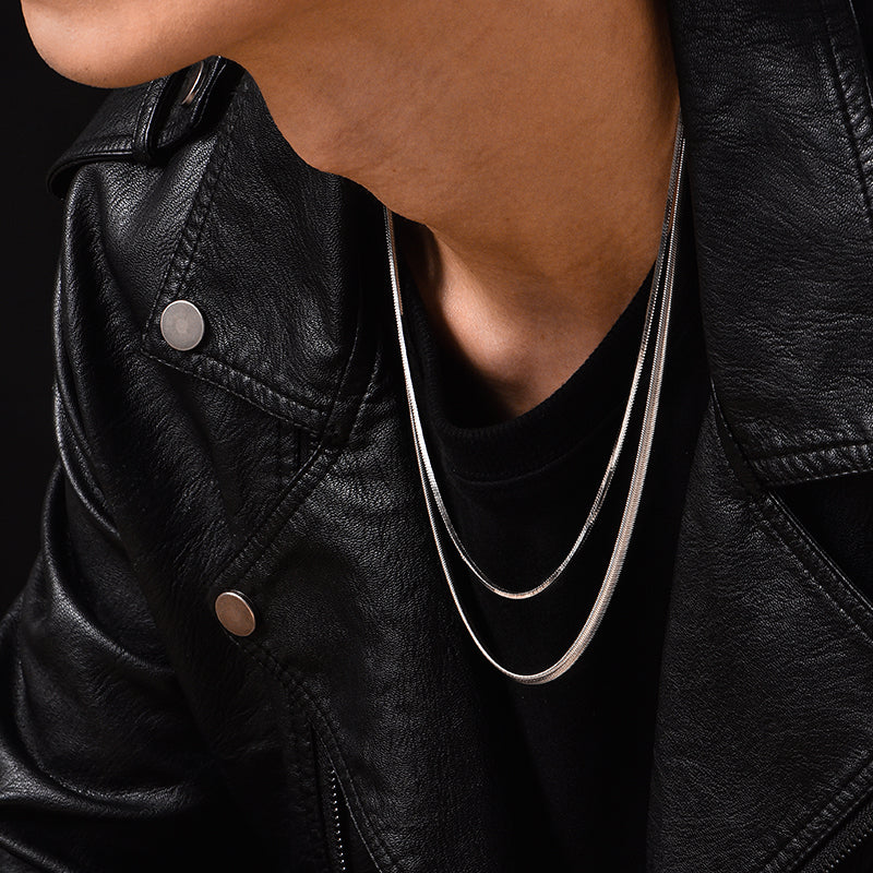 4mm Sterling Silver Snake Bone Chain