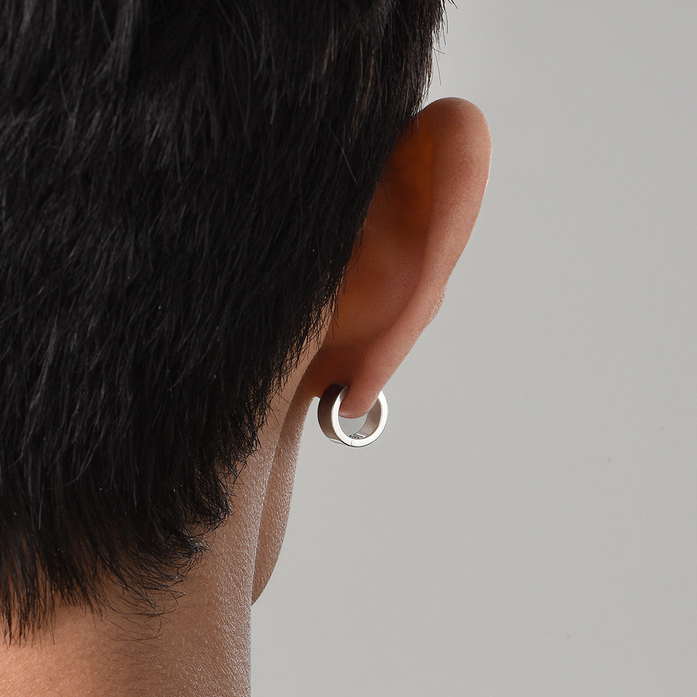 Sterling Silver Huggie Hoop Earrings