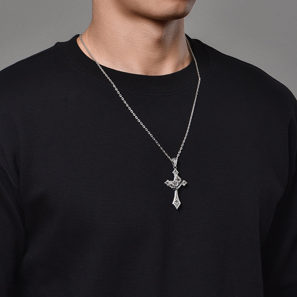 Cross & Crown Pendant