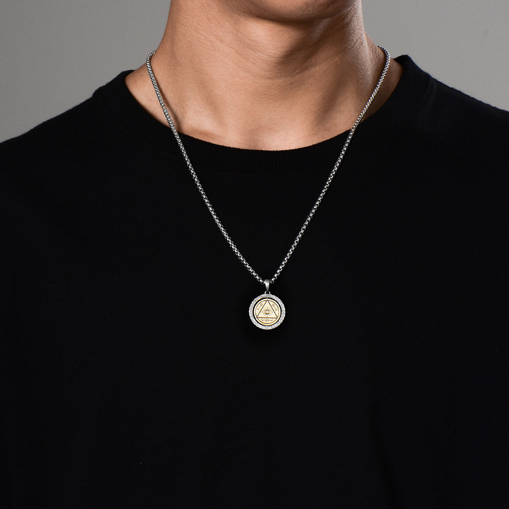 Eye of Pyramid Rotatable Pendant