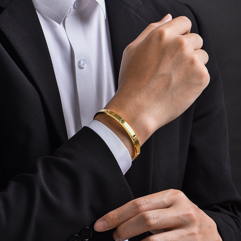 Simplicity Icon Cuff Bangle Bracelet