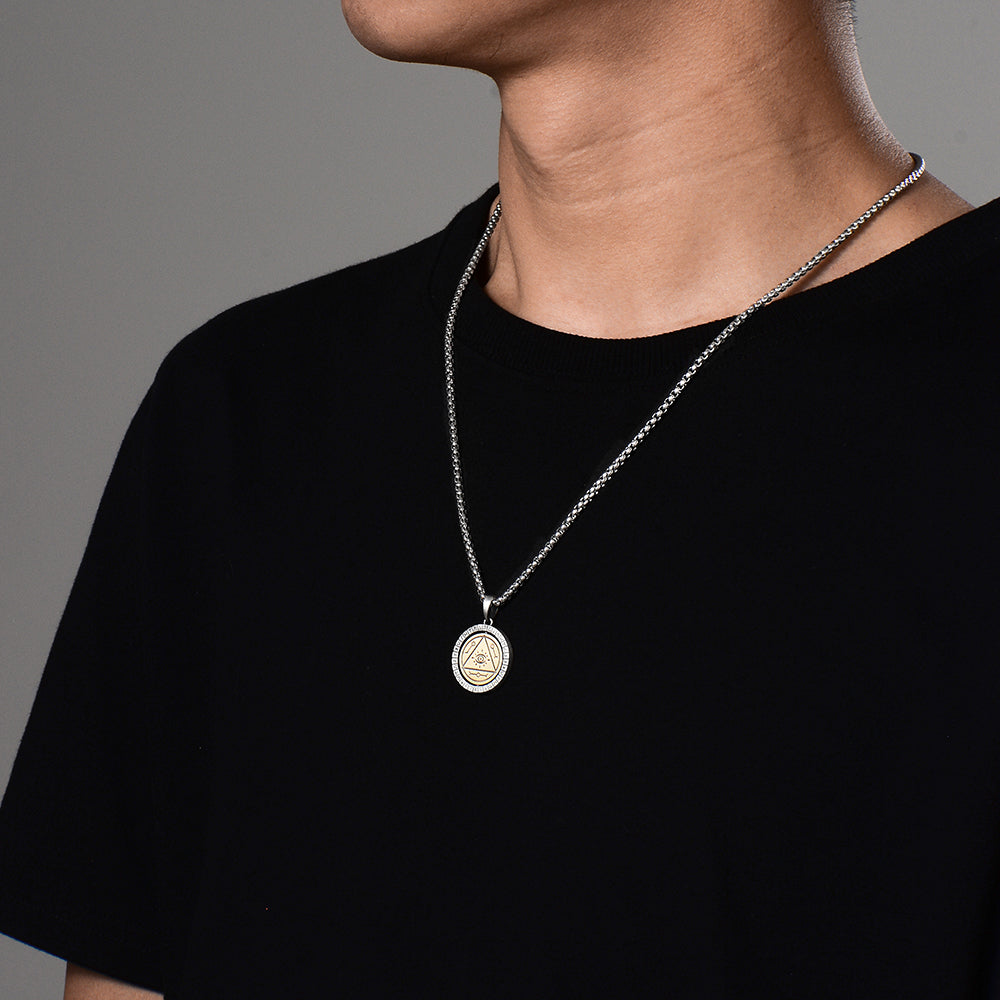 Eye of Pyramid Rotatable Pendant