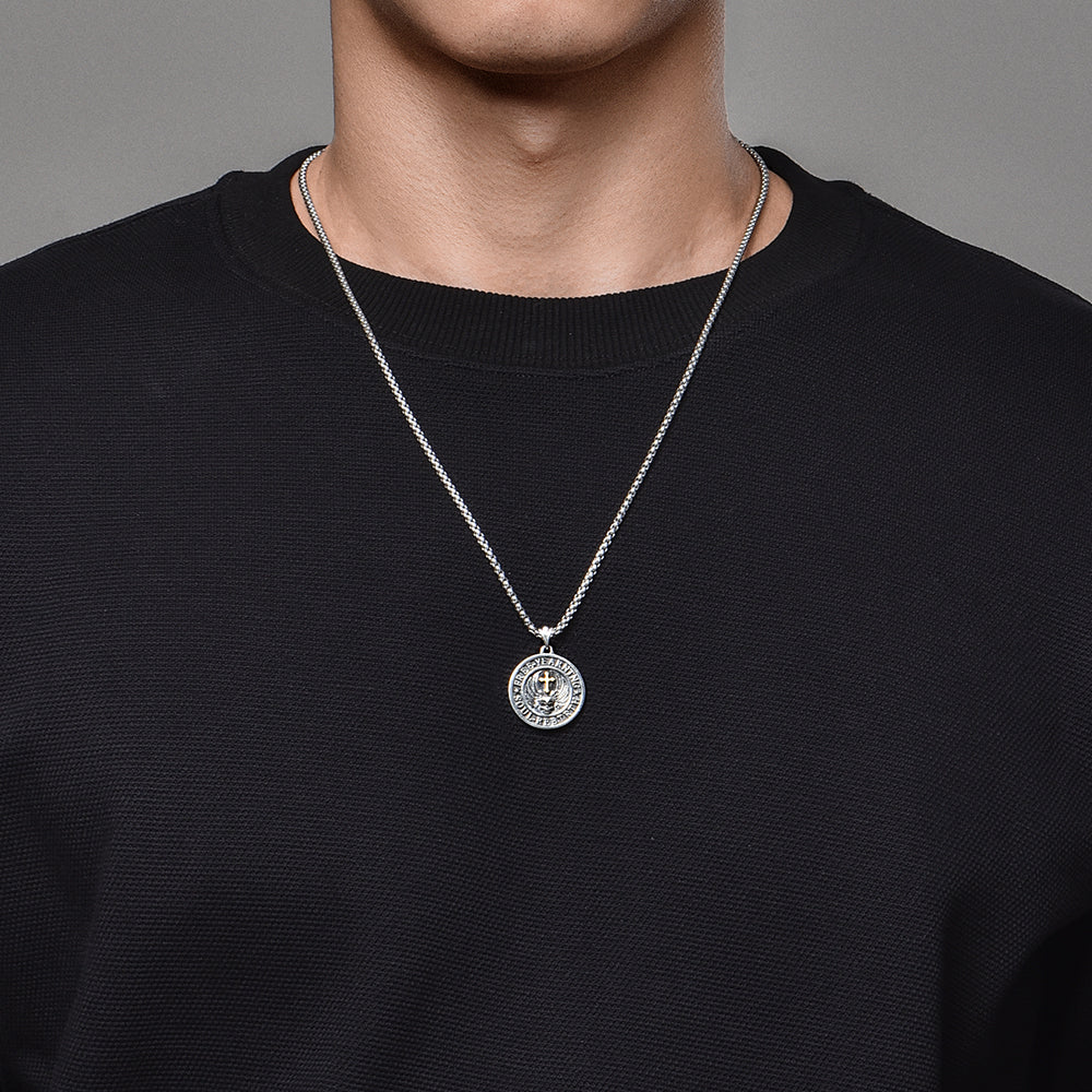 Vintage Holy Wing Skull Pendant