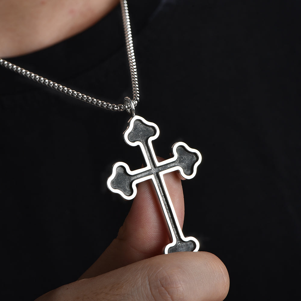 Black Latin Cross Pendant