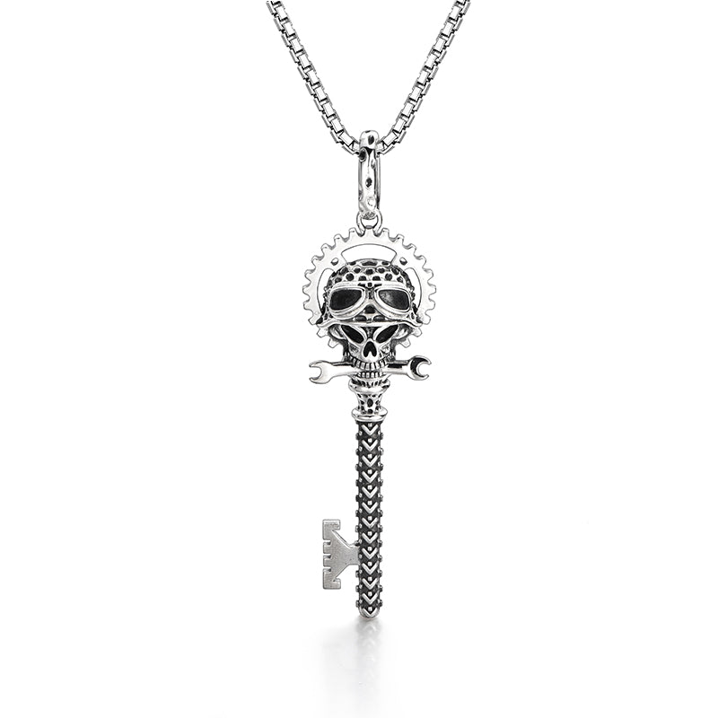 Vintage Skull Key Pendant