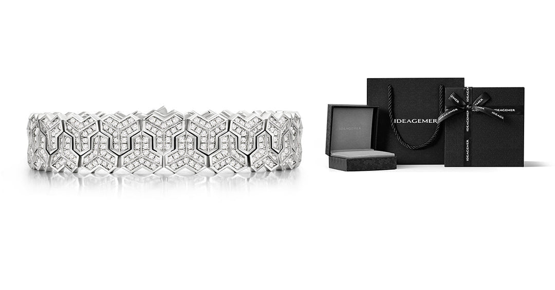 Burst Iced Double Row Armor Bracelet
