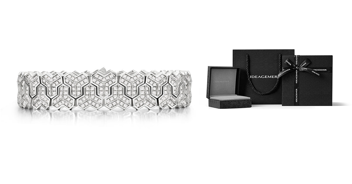 Burst Iced Double Row Armor Bracelet