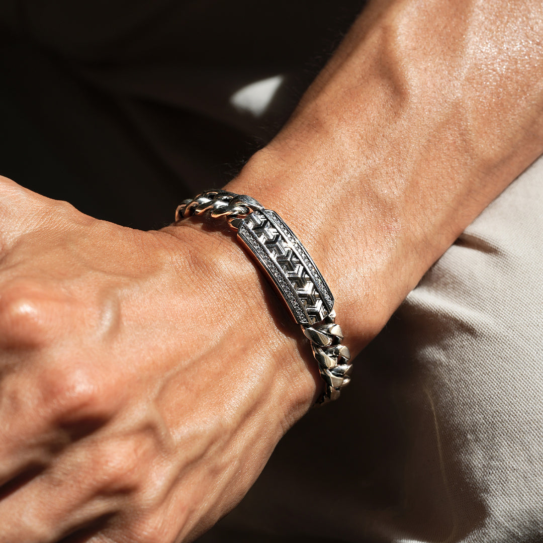 Vintage Armor Statement Cuban Link Bracelet