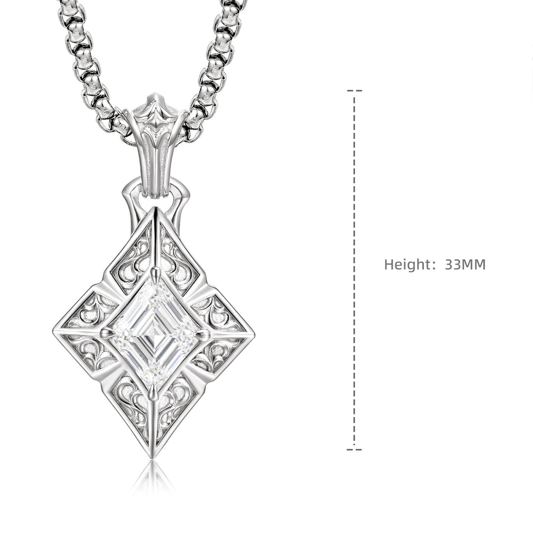 Lozenge Diamond Suit Pendant