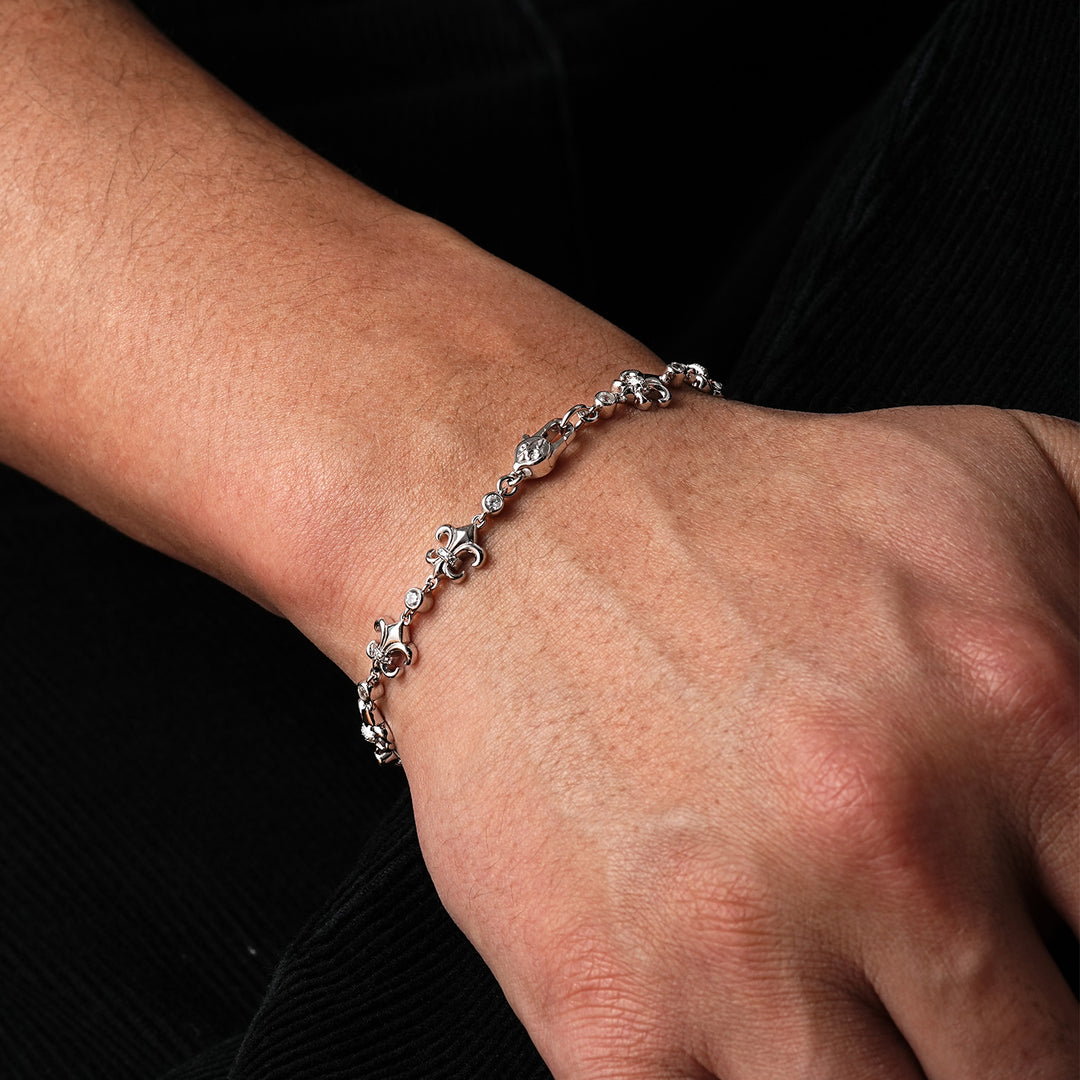 Fleur De Lis Heritage Link Bracelet