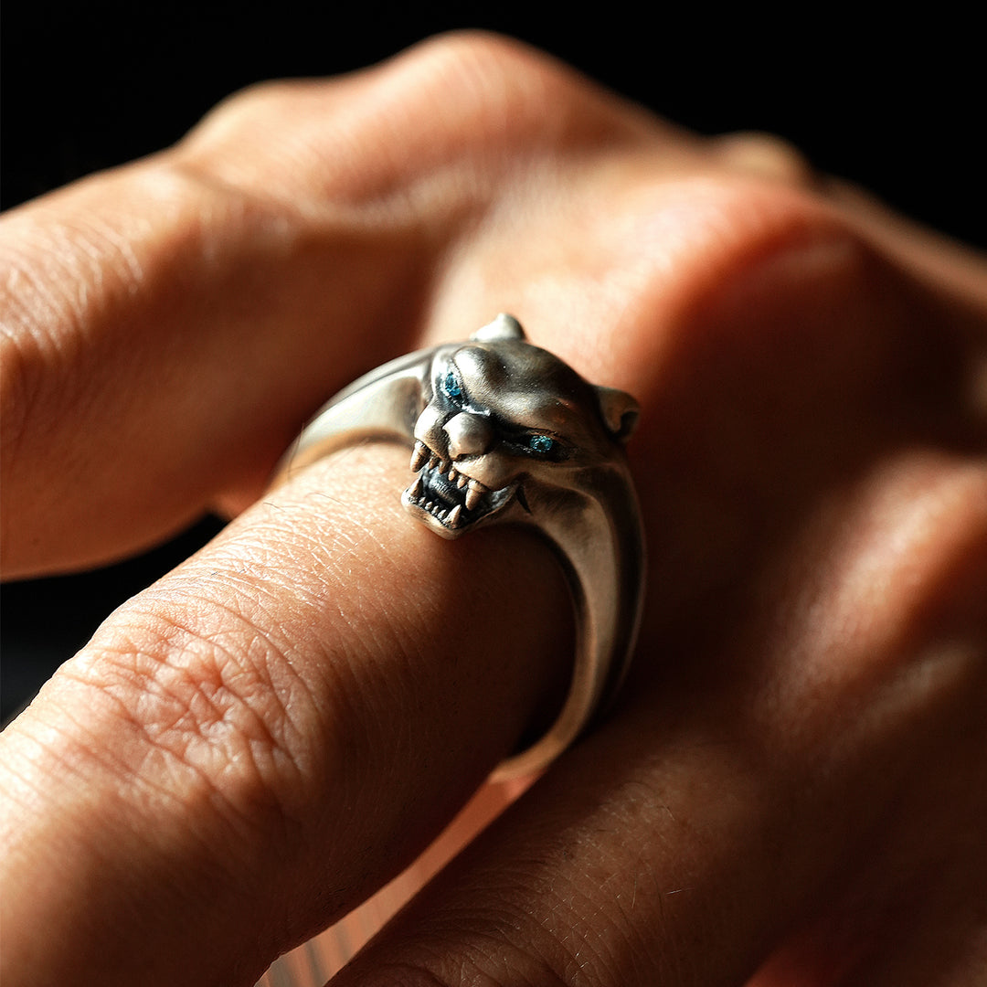 Vintage Roaring Panther Ring