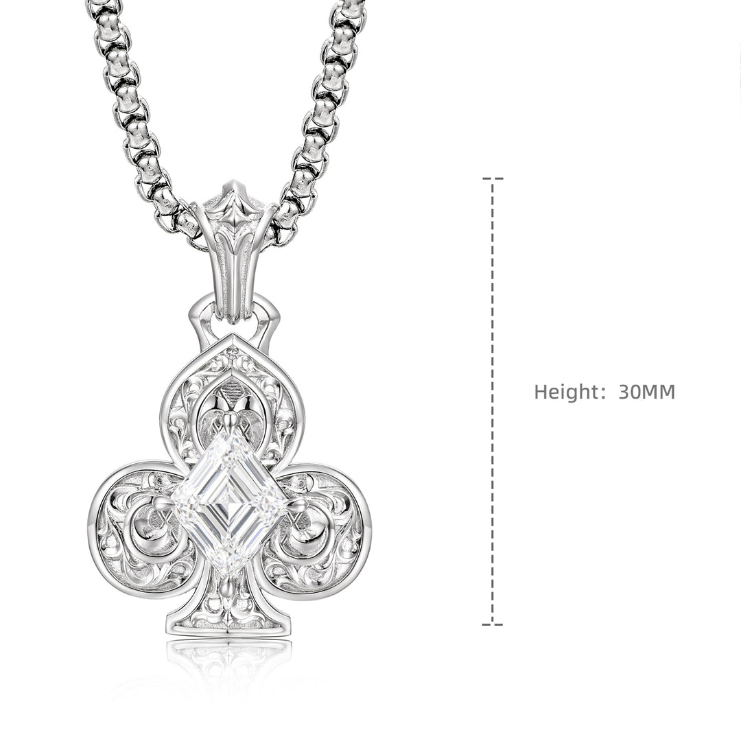 Lozenge Club Suit Pendant
