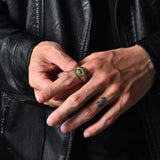 Vintage Devil's Eye Signet Ring