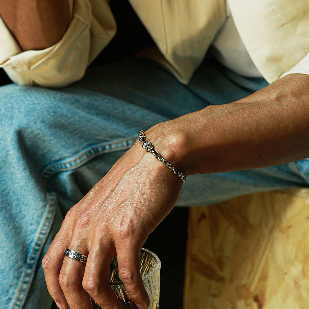 Dumbbell Rope Chain Bracelet