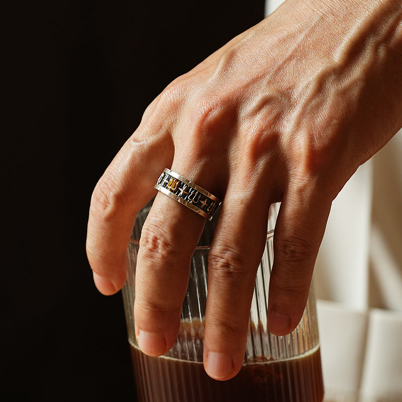 Vintage Trident Ring Band