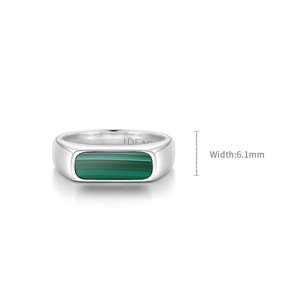 Gem Bar Signet Ring