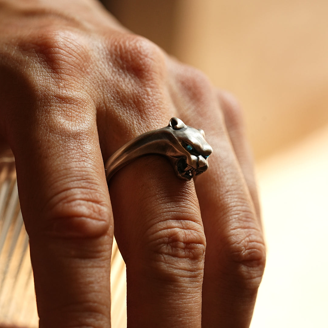 Vintage Roaring Panther Ring