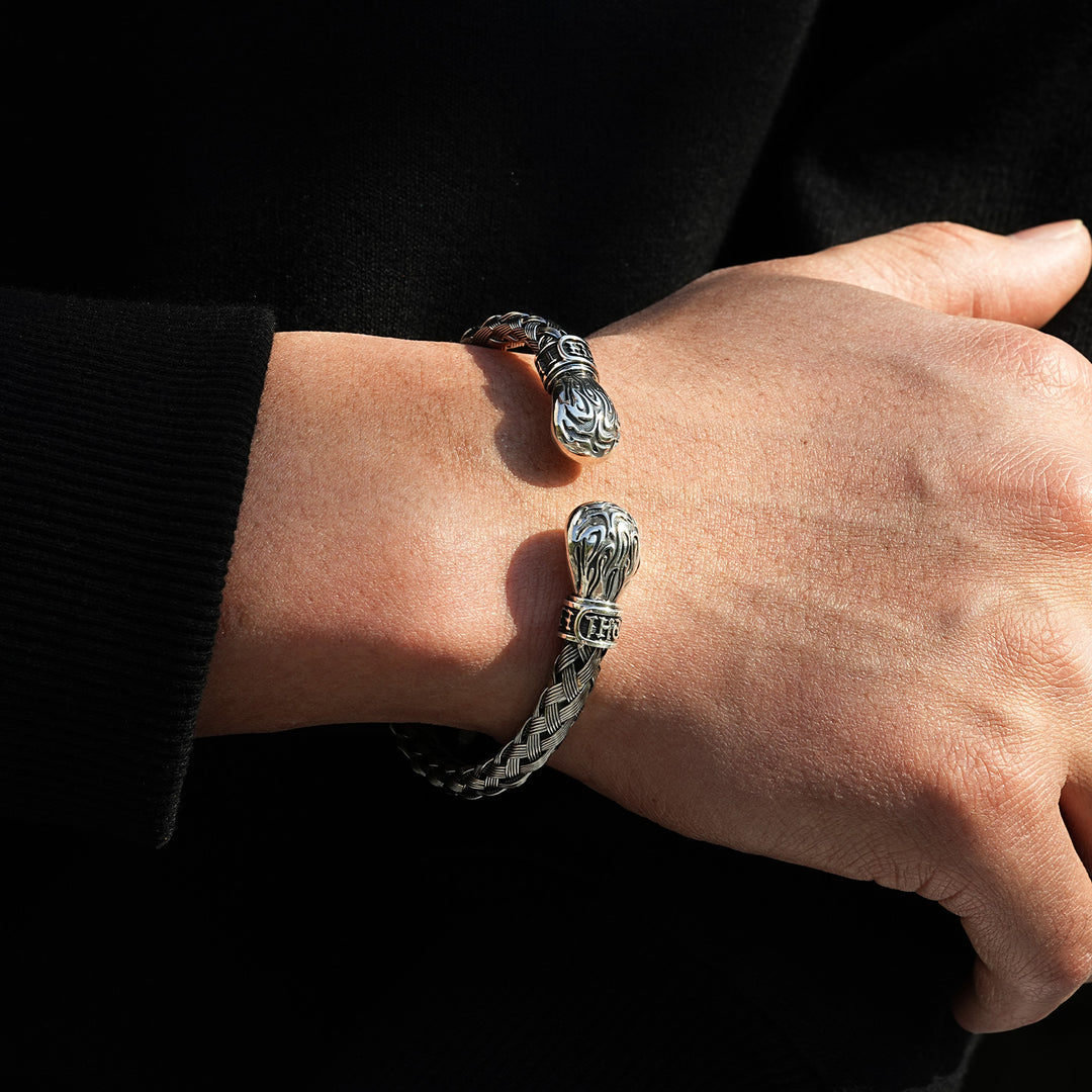 Vintage Boxing Glove Weaved Bangle Bracelet