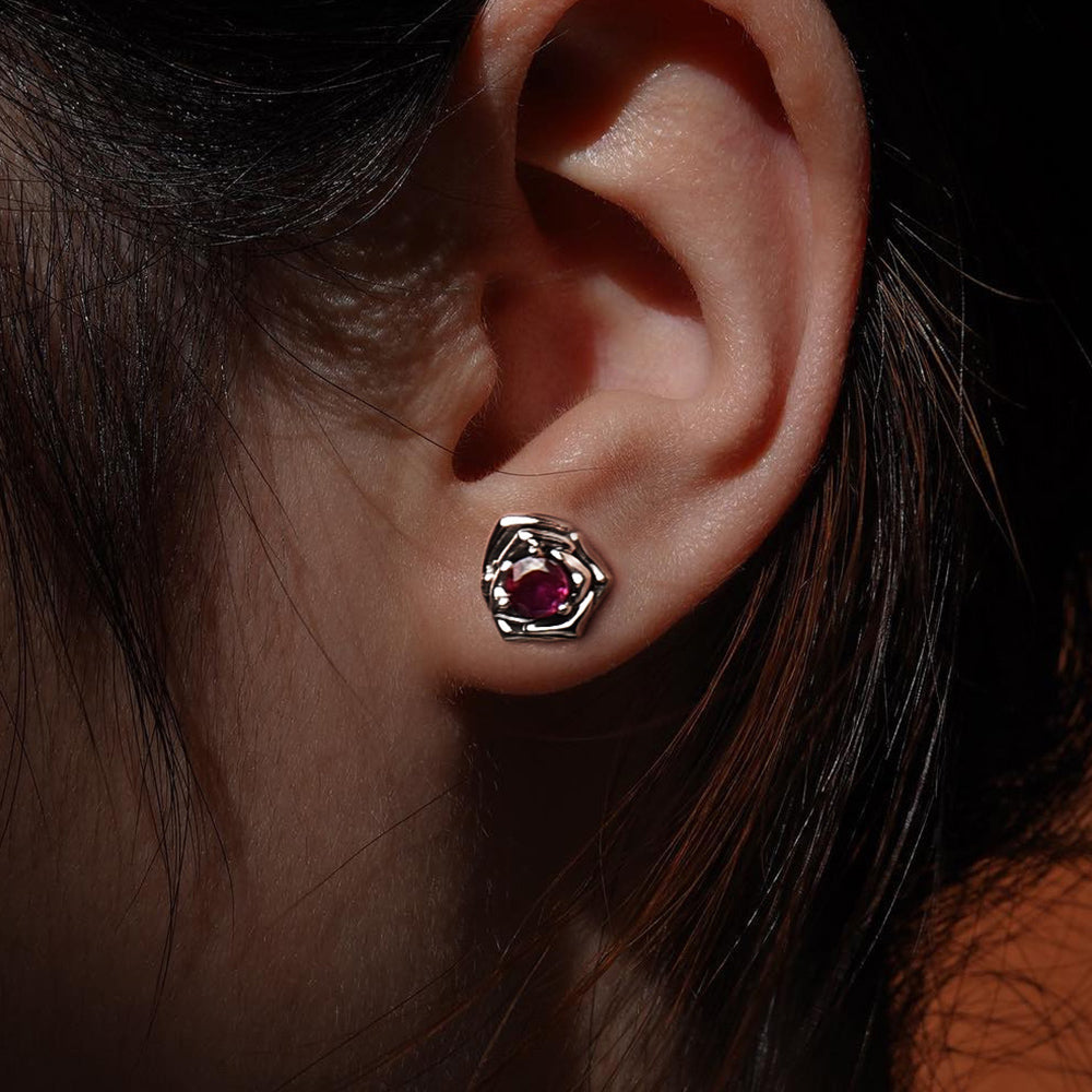 Vintage Rose Gemstone Earrings