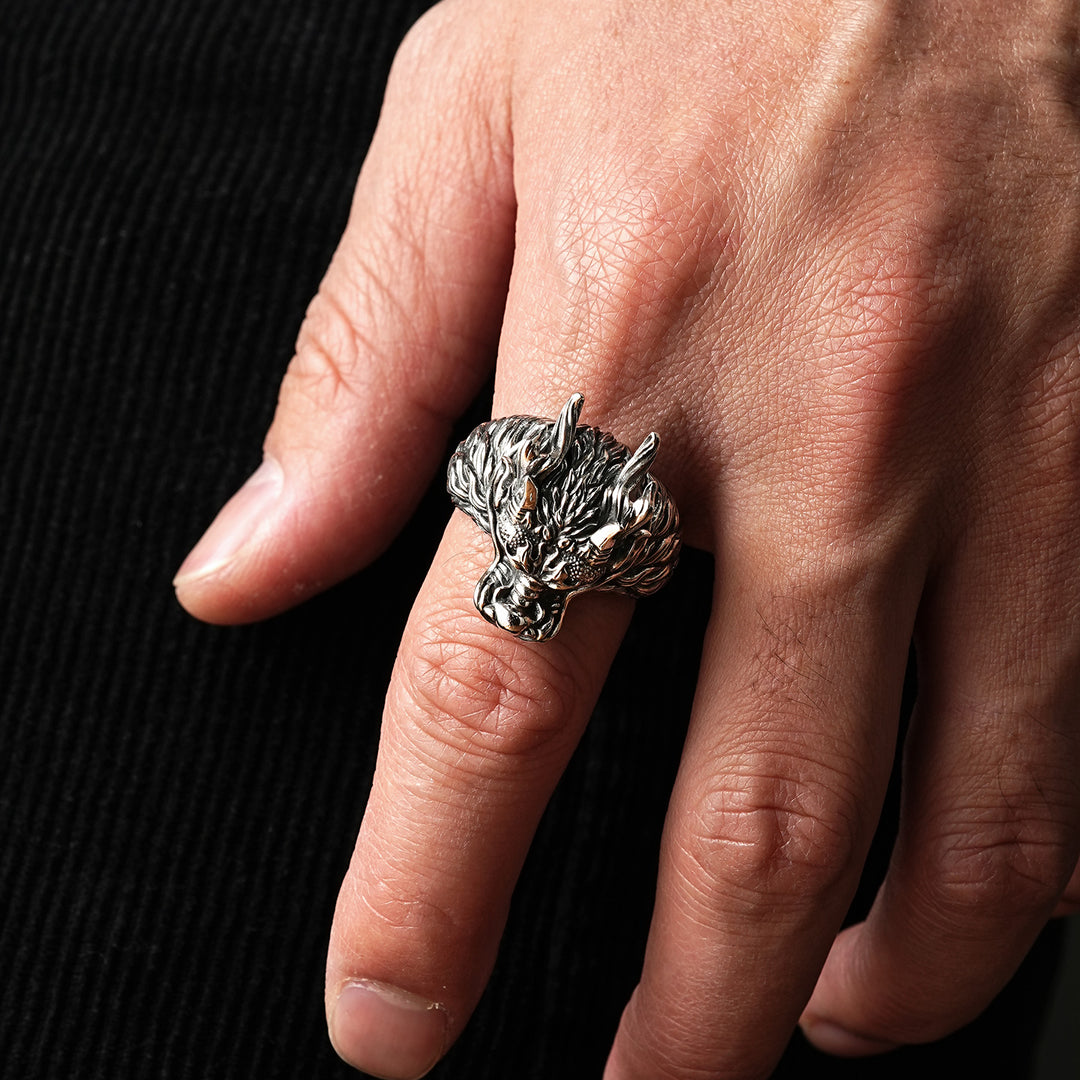 Vintage Dragon Head Ring