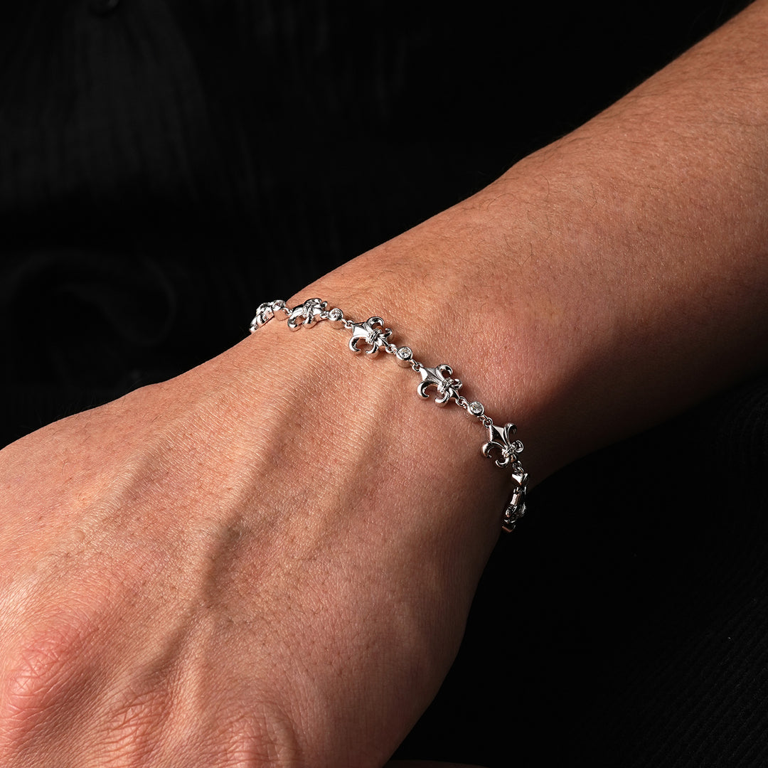 Fleur De Lis Heritage Link Bracelet