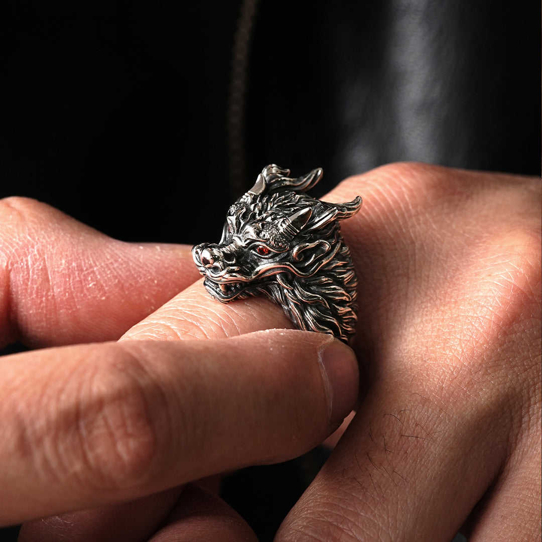 Vintage Dragon Head Ring