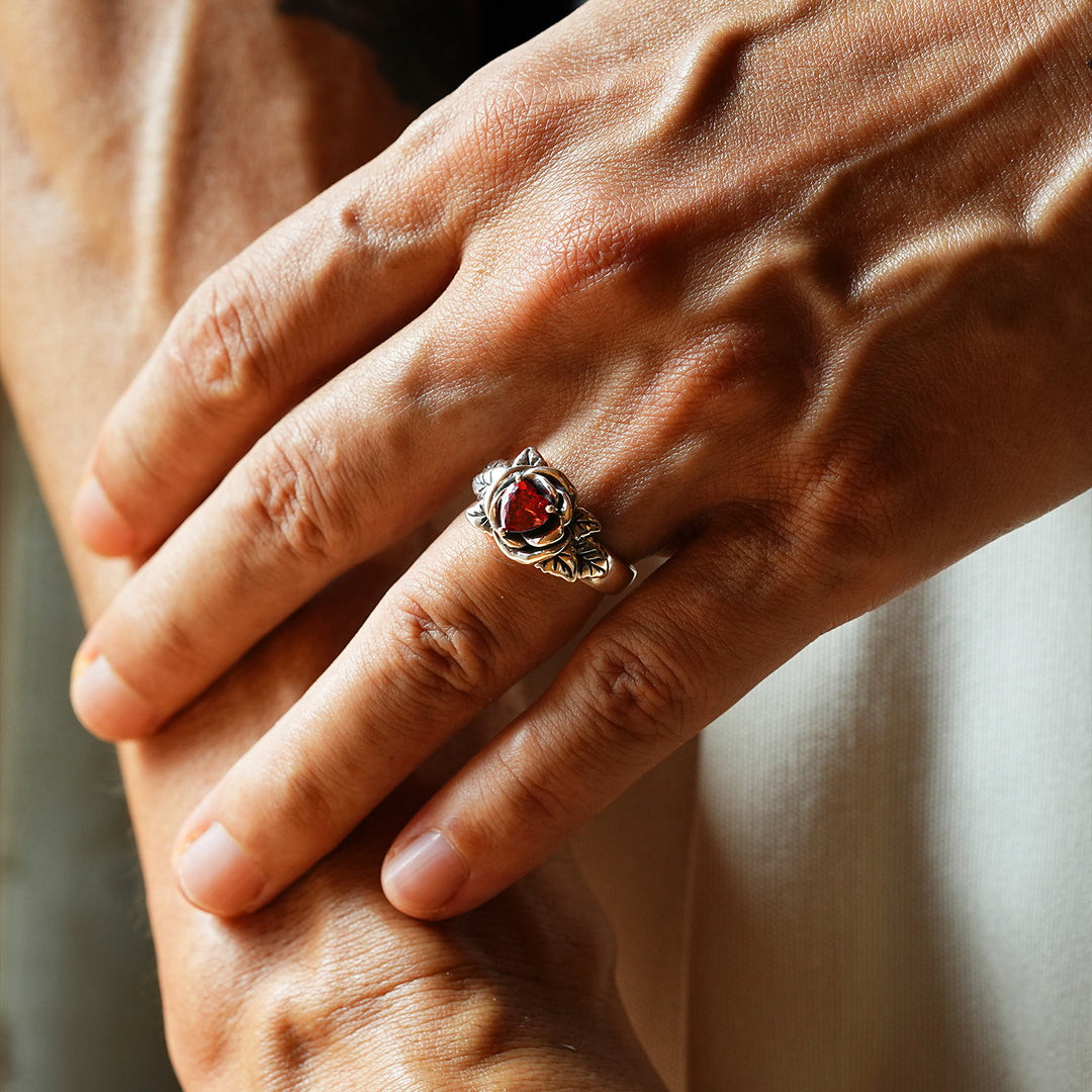Vintage Blossom Rose Ring