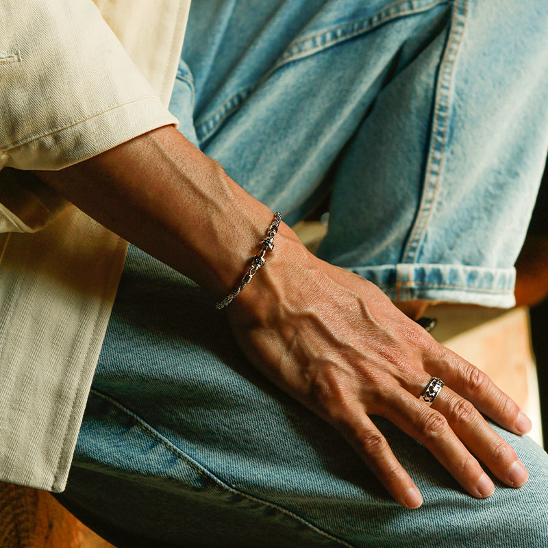 Dumbbell Rope Chain Bracelet