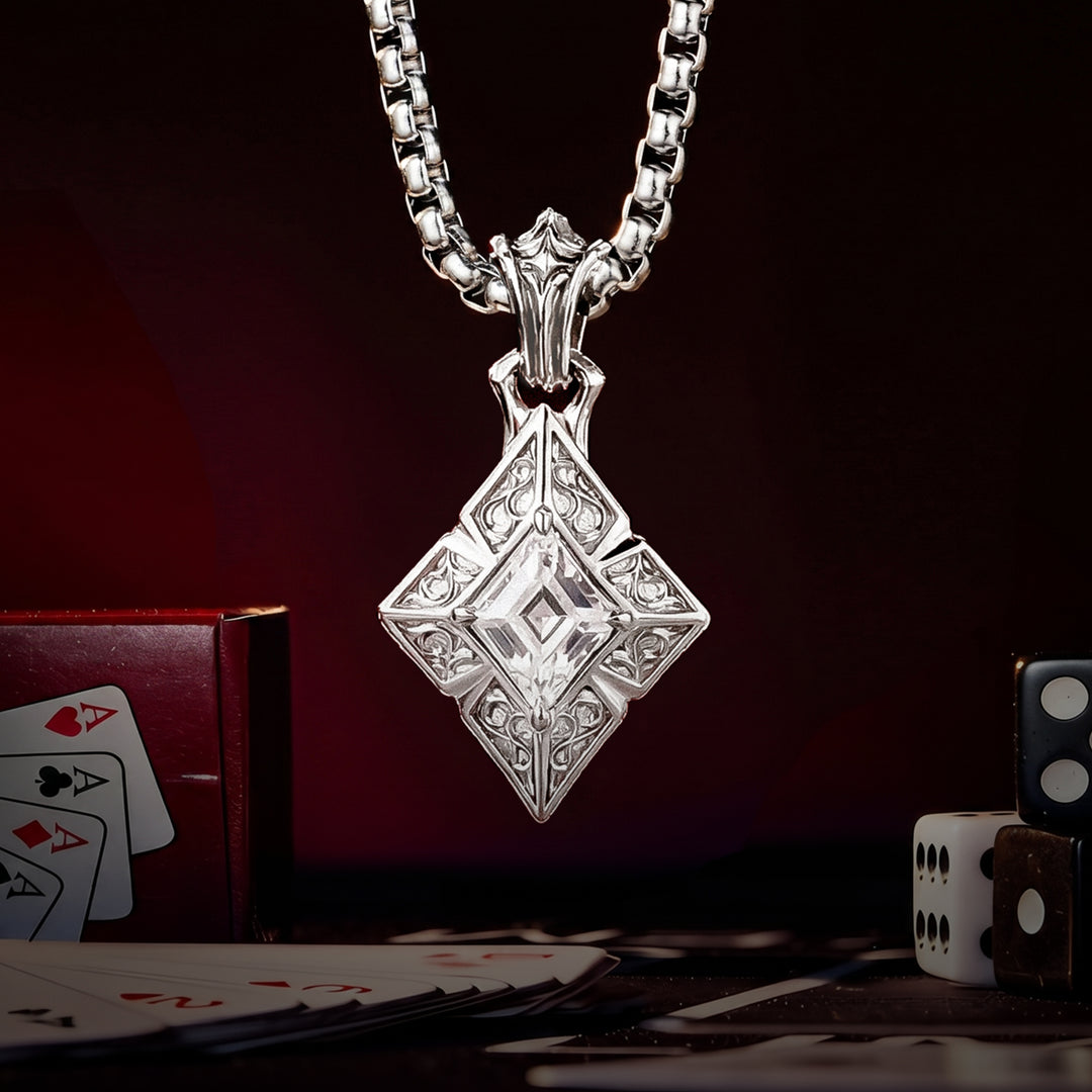 Lozenge Diamond Suit Pendant