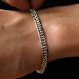 Sterling Silver Hip Hop Cuban Bracelets