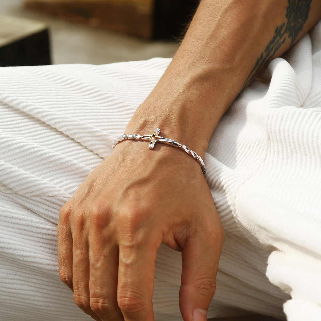Twisted Cross Bracelet