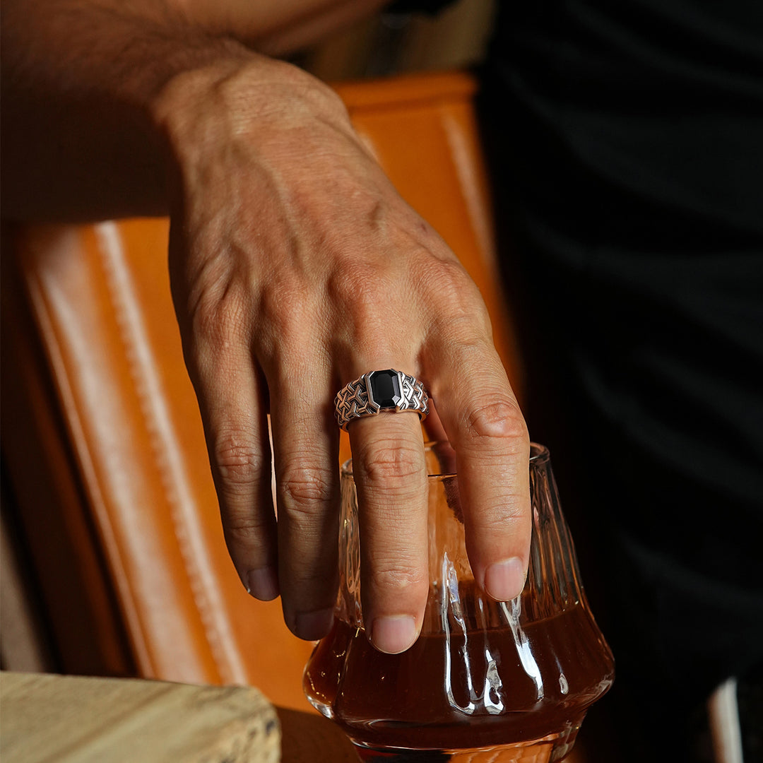 Black Onyx Sovereign Armor Ring