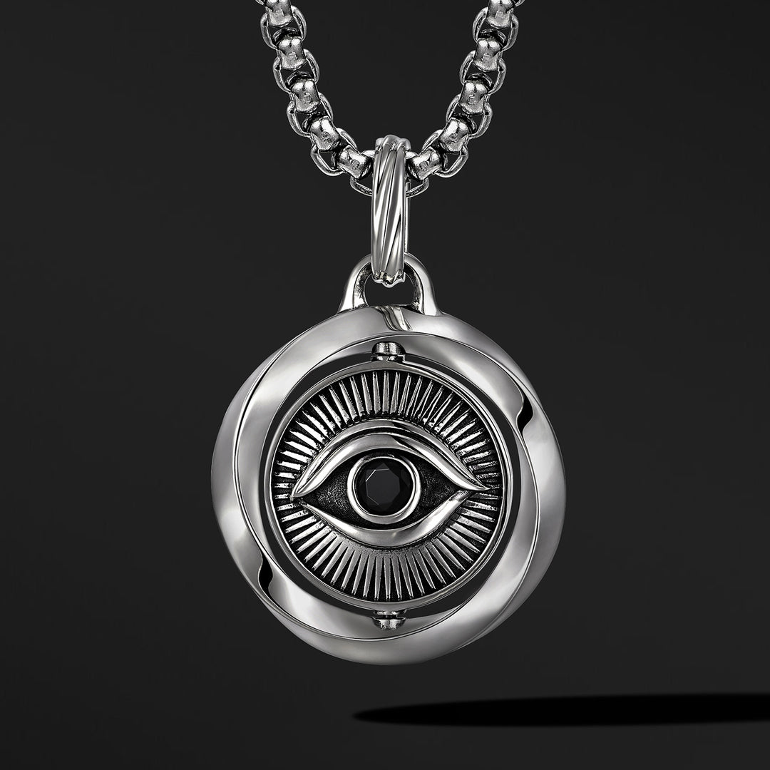 Two Sided Rotatable All Seeing Eye Pendant
