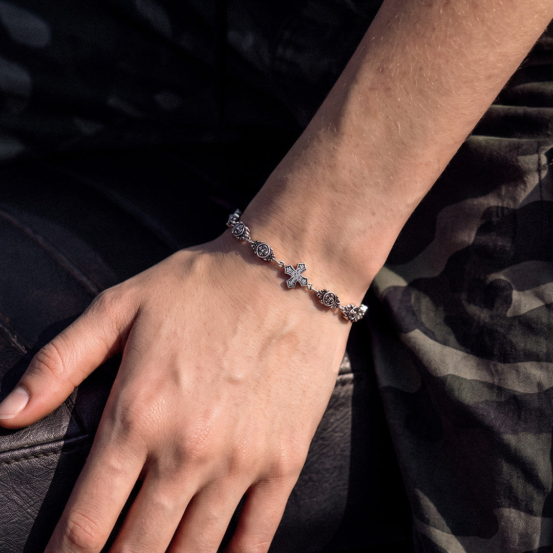 Vintage Heritage Cross Bracelet